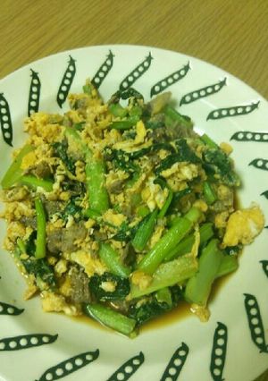 小松菜と牛肉炒め-レシピのメイン写真