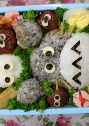 トトロキャラ弁当-レシピのメイン写真
