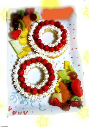 8歳のBirthdayケーキ(´ー`)-レシピのメイン写真
