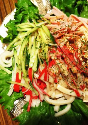 バンバンジー風さっぱり冷やしうどん-レシピのメイン写真