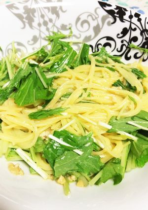 ♡とろとろ納豆と水菜のパスタ♡-レシピのメイン写真