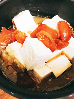 旨味たっぷり簡単トマトと豆腐豚バラの煮物-レシピのメイン写真