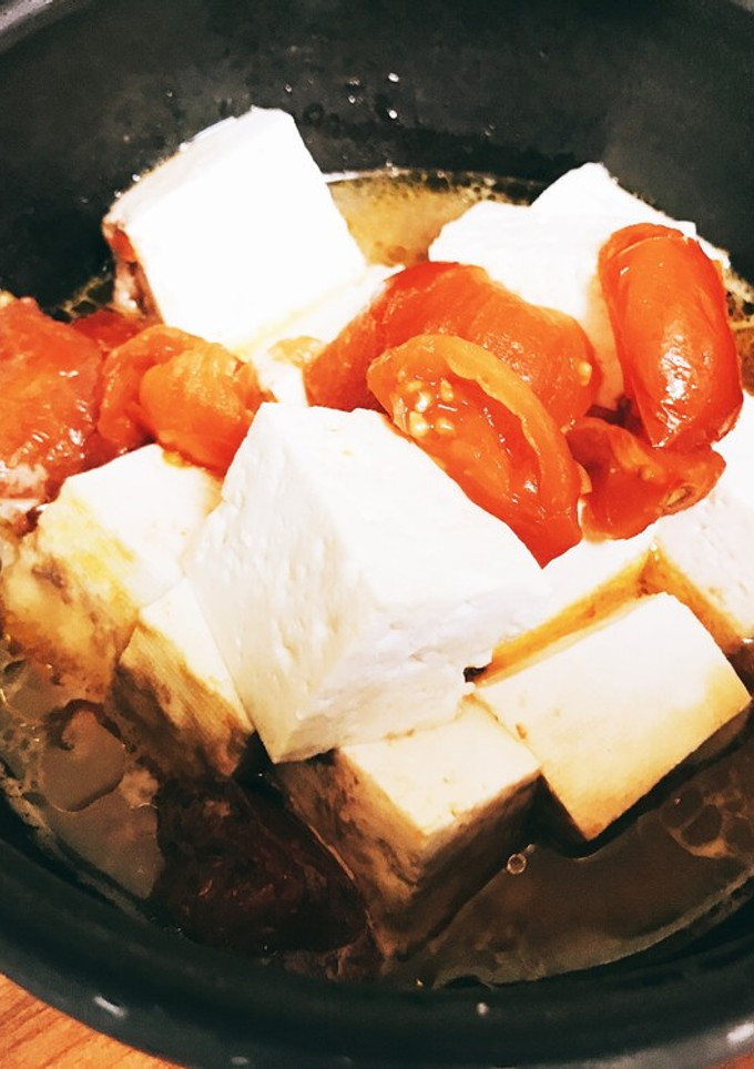 旨味たっぷり簡単トマトと豆腐豚バラの煮物-レシピのメイン写真