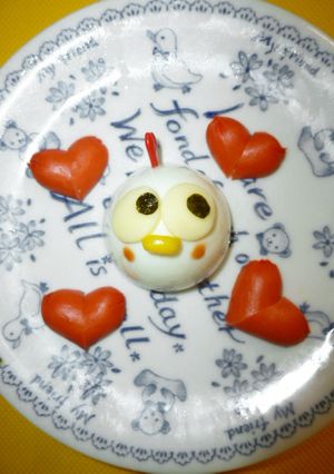 お弁当に♥ミニ②ハートウインナー-レシピのメイン写真