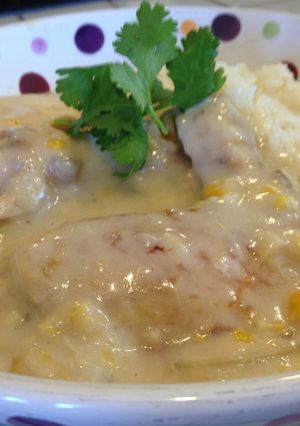 フライパンいっちょで簡単チキンクリーム煮-レシピのメイン写真