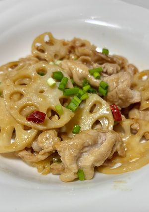 豚こまとれんこんの甘辛炒め🌶️-レシピのメイン写真
