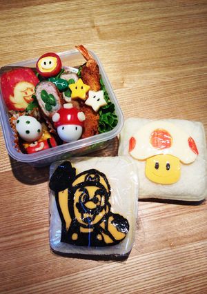 マリオのキャラ弁-レシピのメイン写真