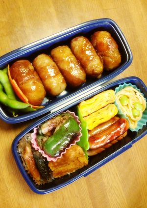 お弁当に肉巻きおにぎリ！-レシピのメイン写真