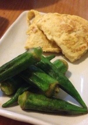 簡単料理オクラの醤油炒め-レシピのメイン写真