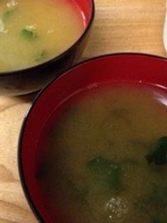 セロリのお味噌汁-レシピのメイン写真