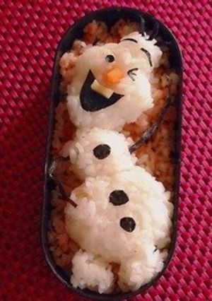 簡単！キャラ弁 オラフ〜♪-レシピのメイン写真