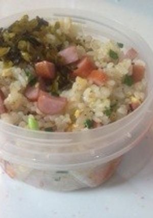 ジップロック弁当 ソーセージチャーハン-レシピのメイン写真