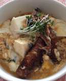 簡単に出来る♪さんま蒲焼と豆腐の卵とじ