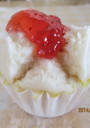 いちごの蒸しパン-レシピのメイン写真
