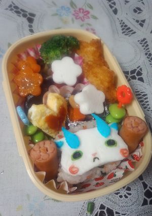 妖怪ウォッチ☆コマさんキャラ弁!!-レシピのメイン写真