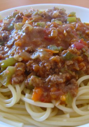 野菜たっぷりミートソースパスタ-レシピのメイン写真