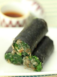 クルッと海苔巻ほうれん草-レシピのメイン写真