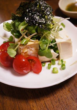 韓国風冷やっこサラダ-レシピのメイン写真