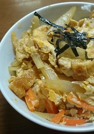 中からジュワッとうすあげ丼-レシピのメイン写真