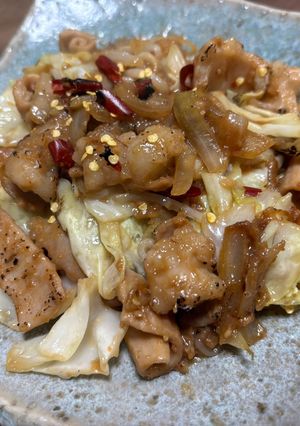 ホルモン味噌炒め-レシピのメイン写真