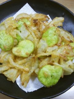 そら豆と玉ねぎのかき揚げ-レシピのメイン写真