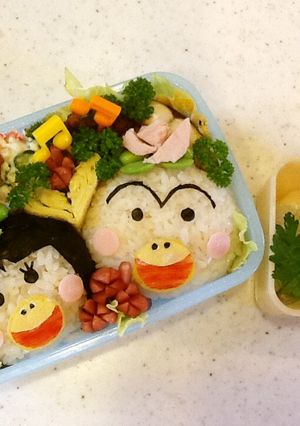 はなかっぱとももかっぱちゃんのキャラ弁♪-レシピのメイン写真