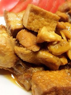 鶏手羽元と厚揚げのお酢でさっぱり煮♡-レシピのメイン写真