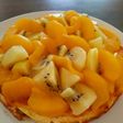 桃缶で作るベイクドチーズケーキ