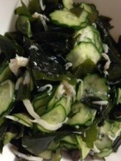 ワカメ・キュウリ・しらすのさっぱり酢の物-レシピのメイン写真