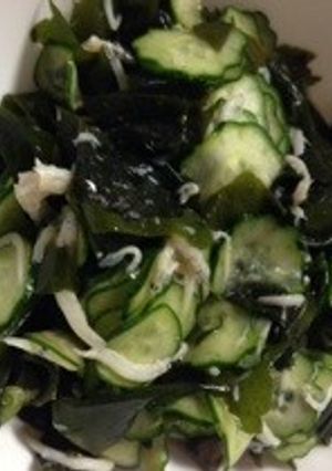 ワカメ・キュウリ・しらすのさっぱり酢の物-レシピのメイン写真