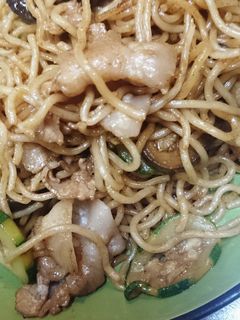 夏野菜の豚バラやきそば♪-レシピのメイン写真