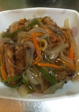 サンマの野菜たっぷりあんかけ-レシピのメイン写真