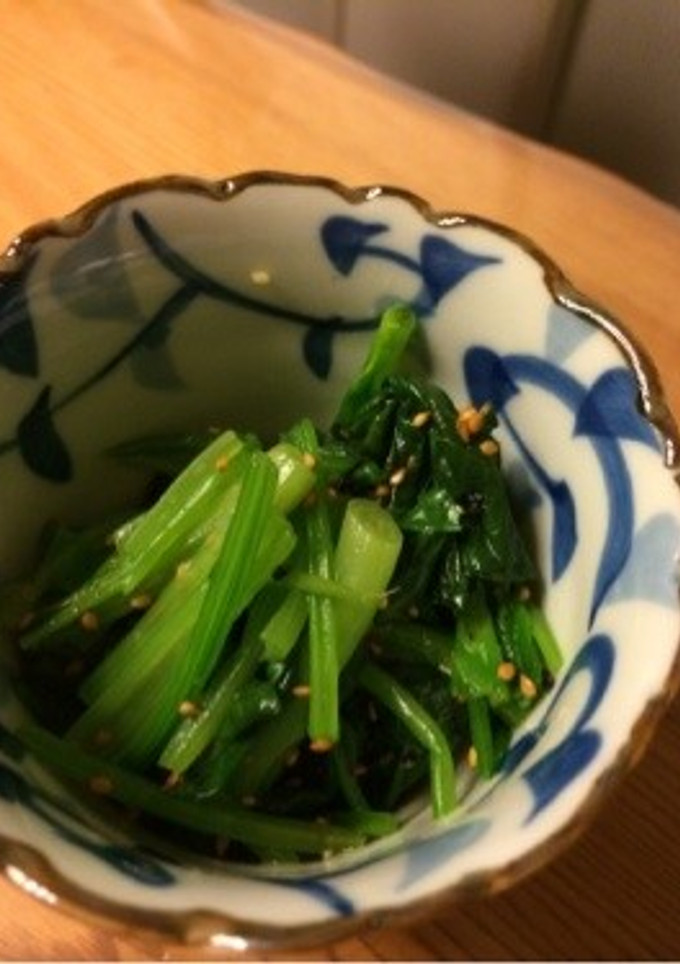 おつまみになるね！ほうれん草の胡麻和え-レシピのメイン写真