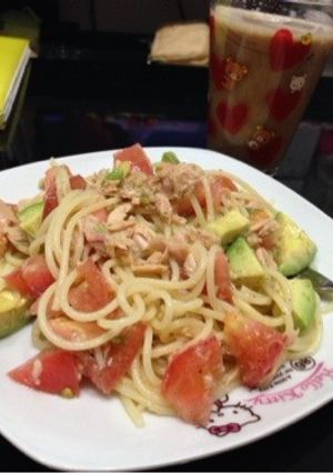 【メモ】冷製トマトアボパスタ-レシピのメイン写真