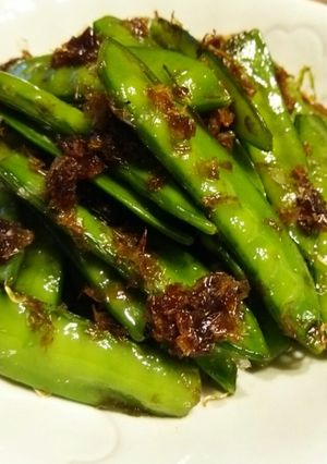 絹さやのおかか炒め♪-レシピのメイン写真