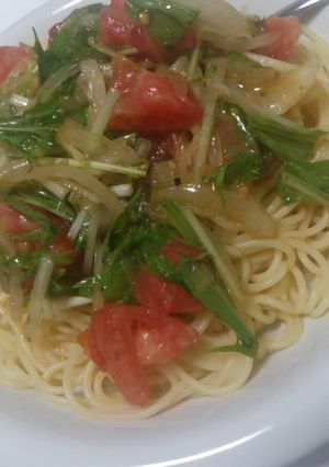 バジル風味冷製パスタ-レシピのメイン写真