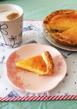 ミキサーとパイシートで簡単チーズタルト-レシピのメイン写真