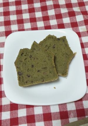 玄米粉の抹茶あずきパウンドケーキ-レシピのメイン写真
