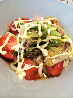 蒸し豚と野菜のサラダうどん-レシピのメイン写真