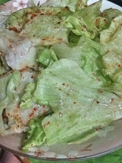 レタスだけのピリ辛サラダ-レシピのメイン写真