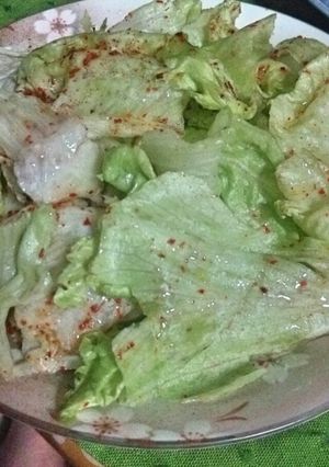 ﾚﾀｽだけのピリ辛ｻﾗﾀﾞ-レシピのメイン写真