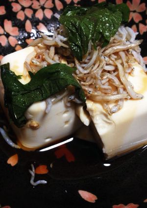 ツマミに一品！大葉にんにく醤油冷や奴-レシピのメイン写真