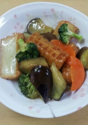 簡単一品　さつま揚げの和風八宝菜-レシピのメイン写真