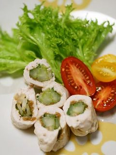 ささみの梅しそセロリ巻き-レシピのメイン写真