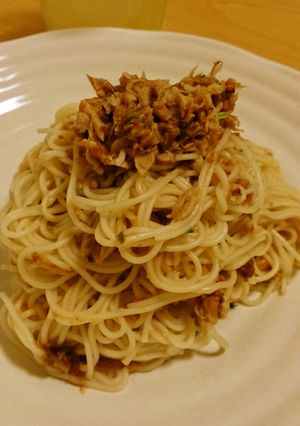 梅肉とツナのそうめんチャンプルー-レシピのメイン写真
