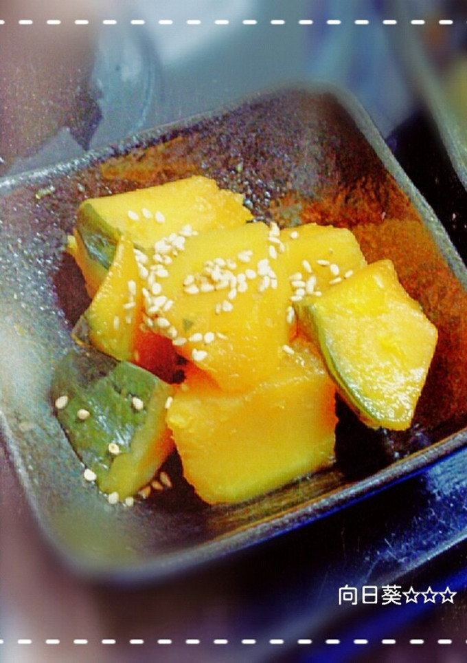 簡単！ﾚﾝｼﾞだけで、かぼちゃの煮物☆-レシピのメイン写真