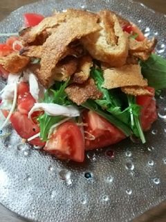 パリパリ油揚げの野菜サラダ-レシピのメイン写真