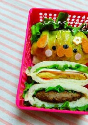 幼稚園 キャラ弁♡サンドイッチ 犬-レシピのメイン写真