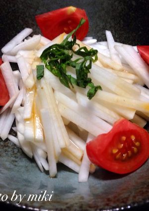 夏にピッタリ！大根サラダ-レシピのメイン写真