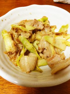 味噌と砂糖だけ!姫竹と豚バラの味噌炒め-レシピのメイン写真